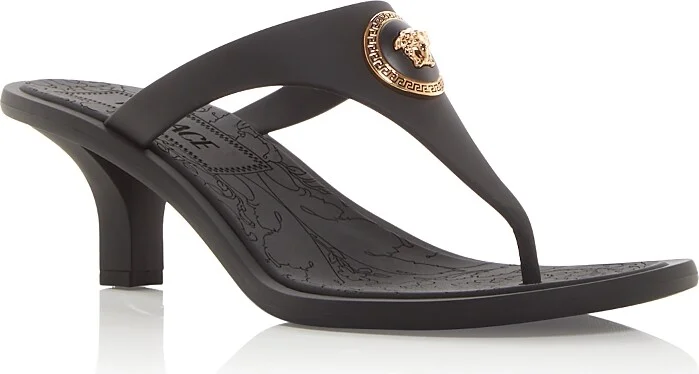 Versace Women's Alia Medusa Thong Sandals