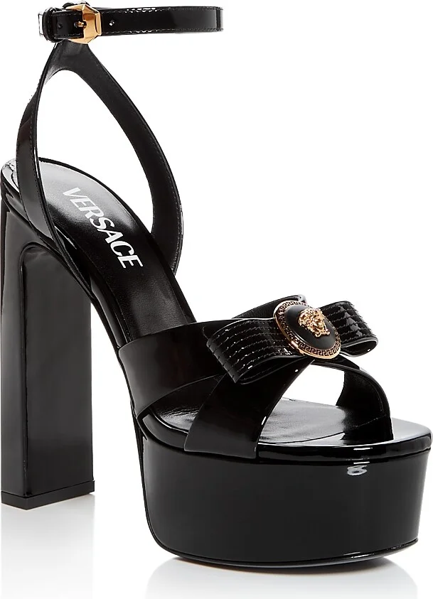 Versace Women's Gianni Ribbon High Heel Sandals