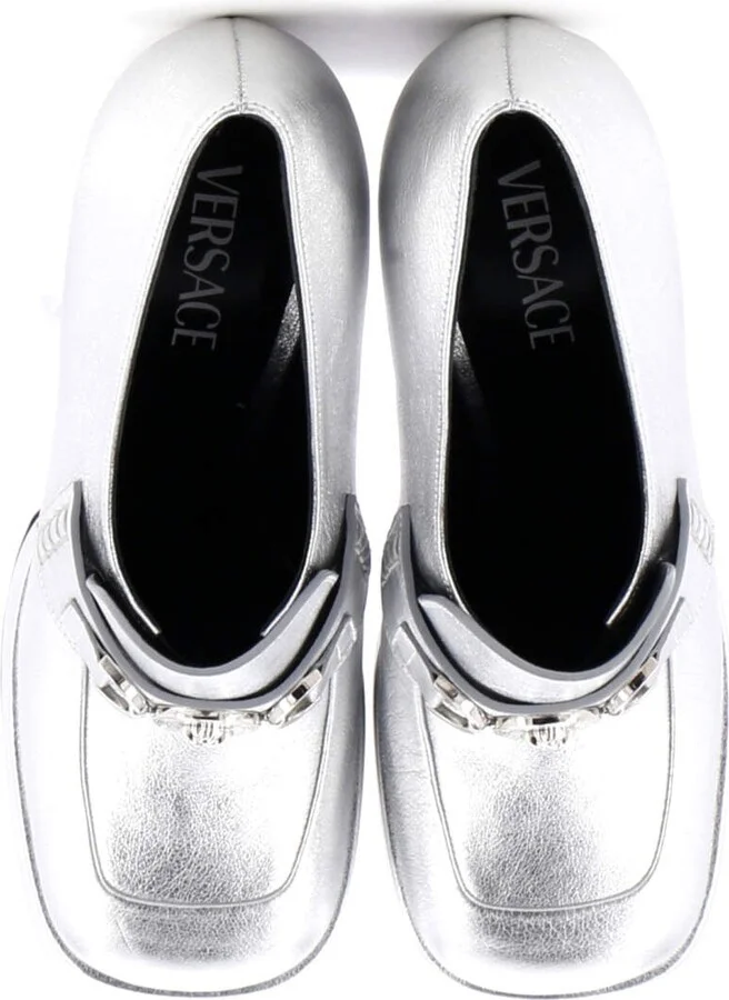 VERSACE Women's Medusa Aevitas Platform Loafers Leather - Image 2