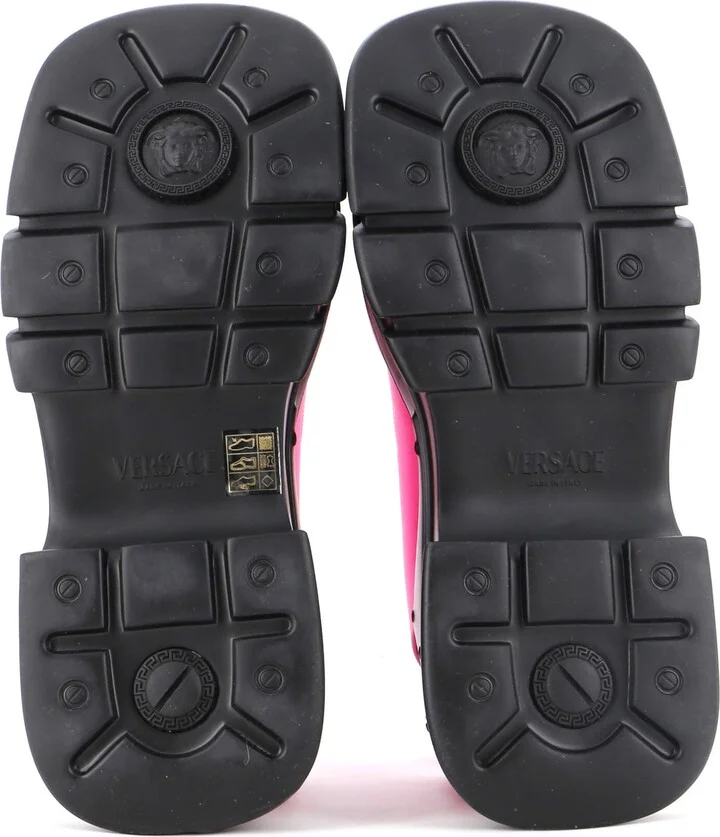 VERSACE Women's Medusa Anthem Platform Sandals Satin - Image 4
