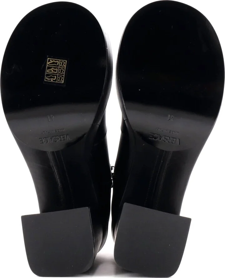 VERSACE Women's Medusa Platform Boots Leather - Image 4