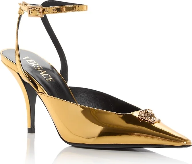 Versace Women's Medusa Pointed Pumps