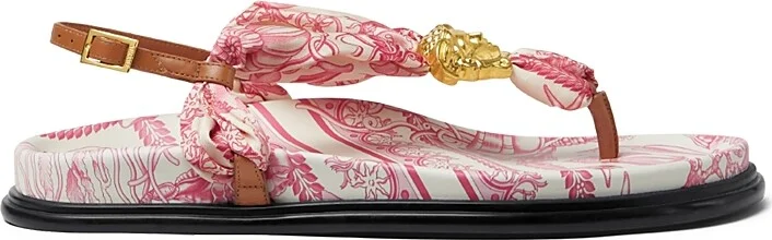 Versace Women's Underwater Barocco La Medusa Sandals