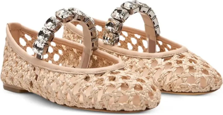 Versilia crystal-embellished ballet flats - Image 2