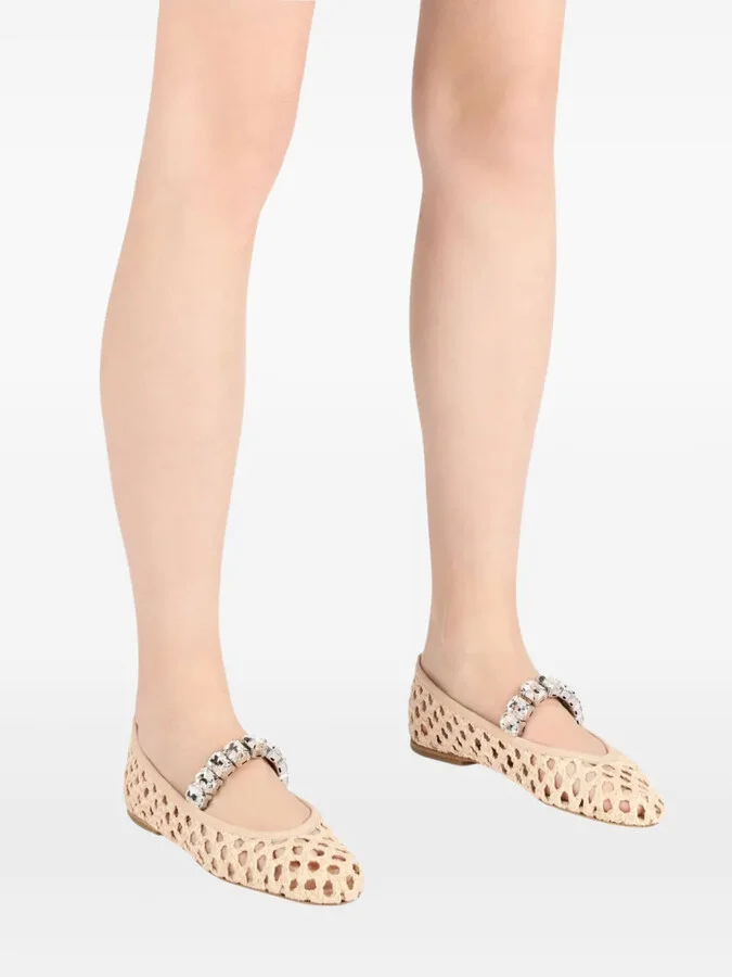 Versilia crystal-embellished ballet flats - Image 5