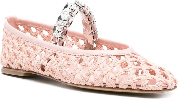 Versilia crystal-embellished ballet flats - Image 2