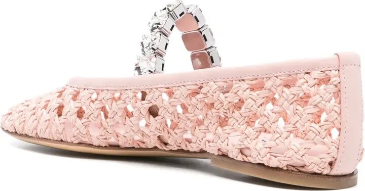 Versilia crystal-embellished ballet flats - Image 3