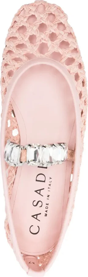 Versilia crystal-embellished ballet flats - Image 4