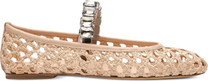 Versilia crystal-embellished ballet flats