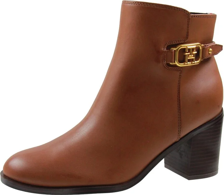 Veruki Womens Faux Leather Zip Up Ankle Boots