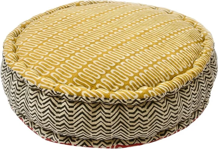 Verve Culture Meditation Cushion Round in Red - Image 2