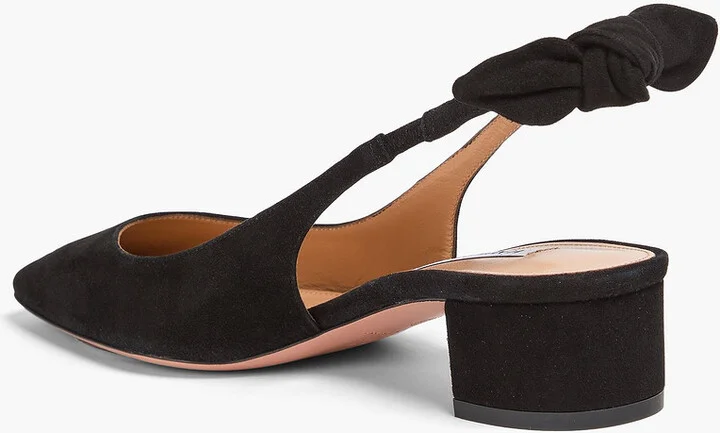Very Bow Tie 35 suede slingback pumps - Image 3