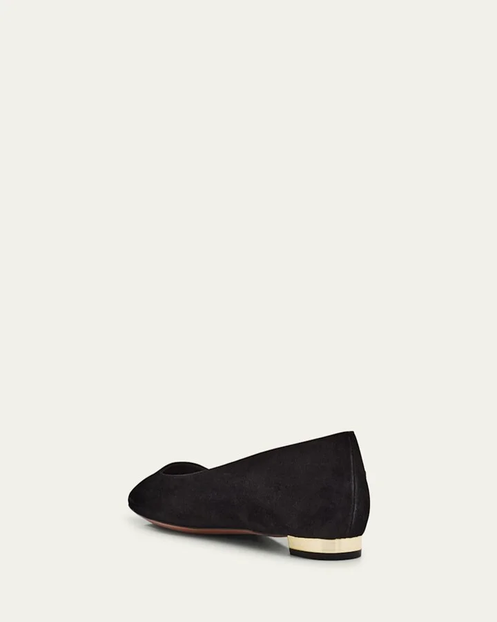 Very Bow Tie Suede Ballet Flats - Image 6