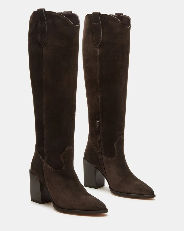 Vesey Chocolate Brown Suede - Image 2