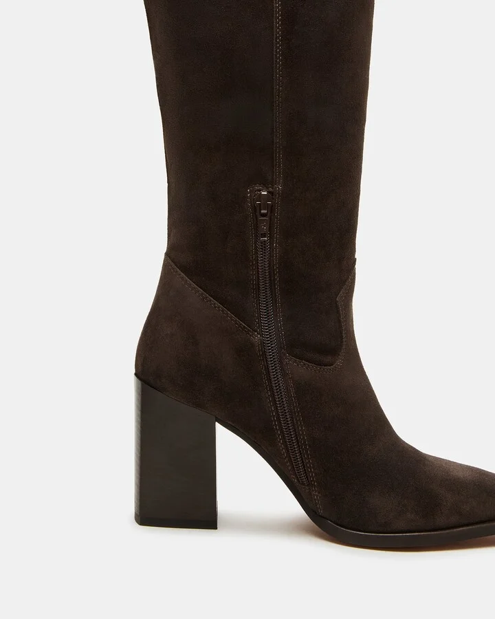 Vesey Chocolate Brown Suede - Image 3
