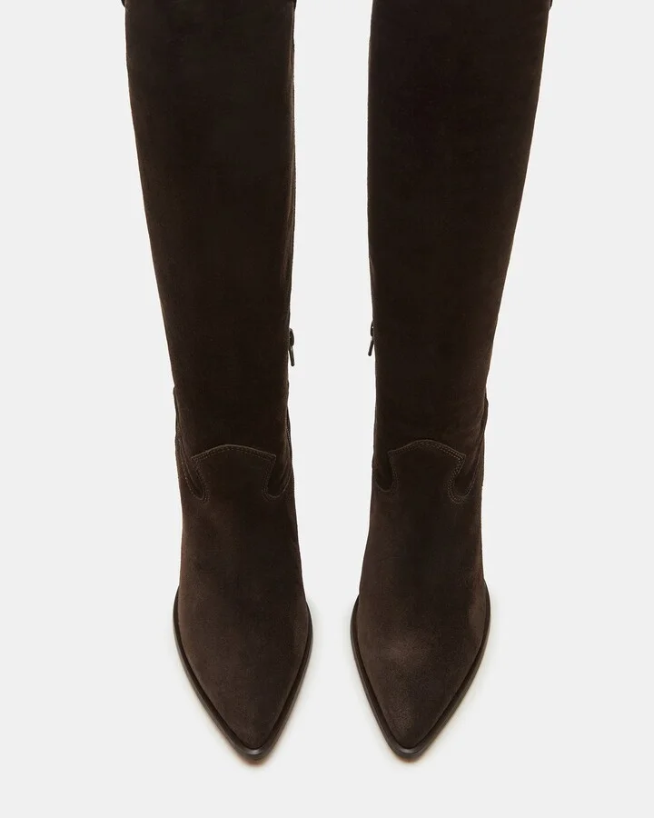 Vesey Chocolate Brown Suede - Image 4