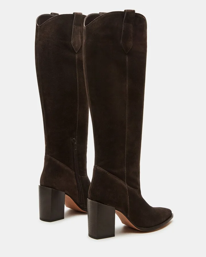 Vesey Chocolate Brown Suede - Image 5