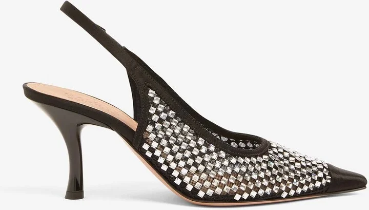 Vesper 70 Crystal-Embellished Pumps