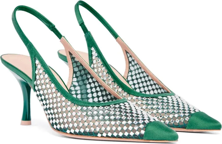 Vesper 70mm crystal-embellished pumps - Image 2