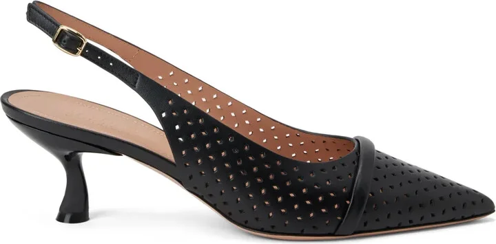 Vesper 70mm perforated-leather pumps