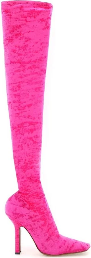Vetemens Chenille Over-The-Knee Boots
