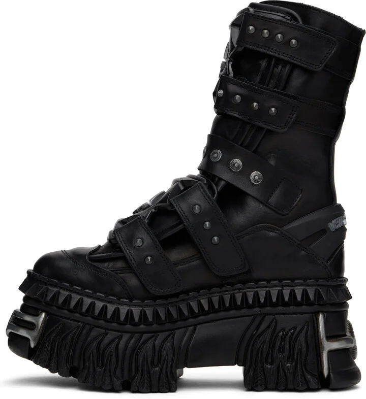 VETEMENTS Black New Rock Edition Gamer Boots - Image 3