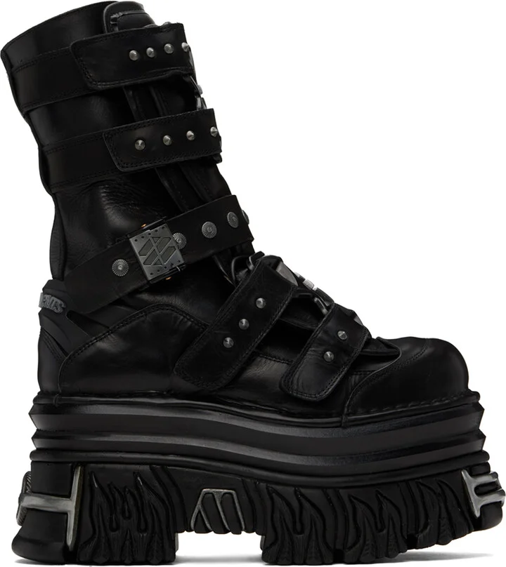 VETEMENTS Black New Rock Edition Gamer Boots