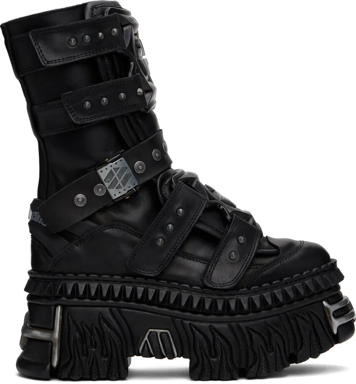 VETEMENTS Black New Rock Edition Gamer Boots