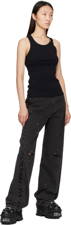 VETEMENTS Black New Rock Edition Platform Sneakers - Image 5