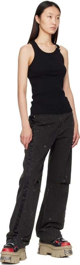 VETEMENTS Black New Rock Edition Platform Sneakers - Image 5