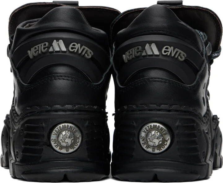 VETEMENTS Black New Rock Edition Race Sneakers - Image 2