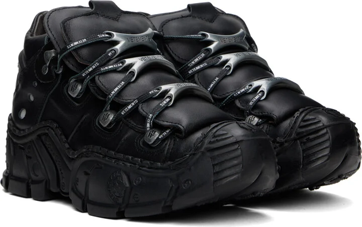VETEMENTS Black New Rock Edition Race Sneakers - Image 4