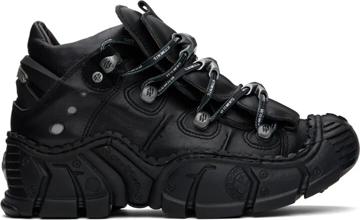 VETEMENTS Black New Rock Edition Race Sneakers
