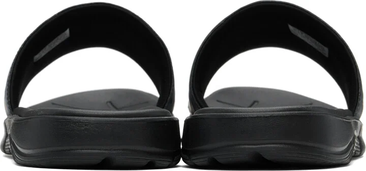 VETEMENTS Black Reebok Edition Logo Pool Slides - Image 2