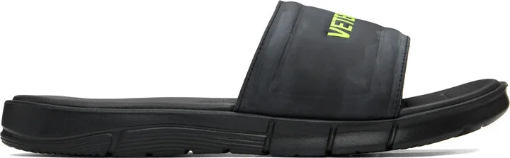 VETEMENTS Black Reebok Edition Logo Pool Slides