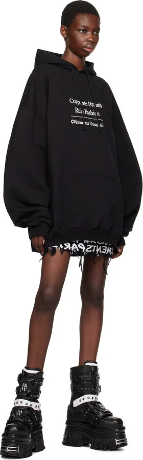 VETEMENTS Black & White New Rock Edition Gamer Boots - Image 5