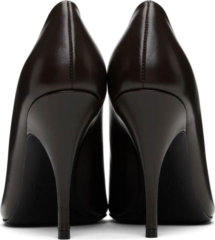 VETEMENTS Brown Sharp Pump Heels - Image 2