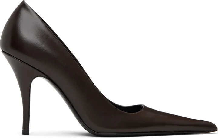VETEMENTS Brown Sharp Pump Heels