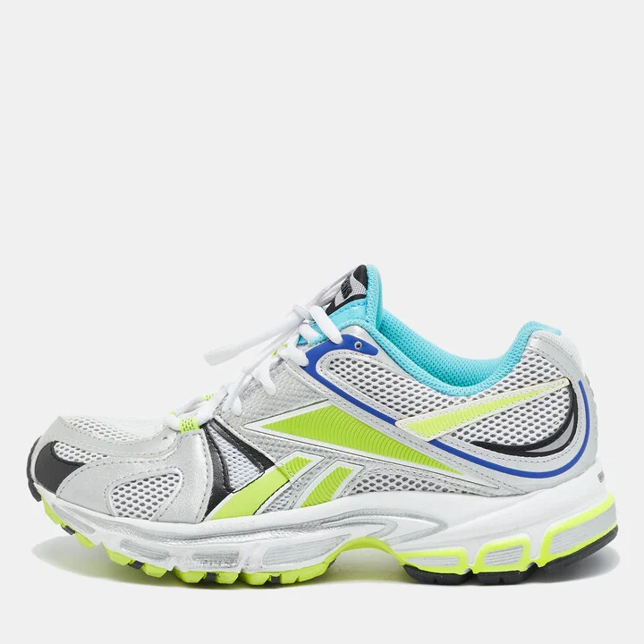 Vetements Multicolor Fabric and Leather Sock Runner Lace Up Sneakers Size 36