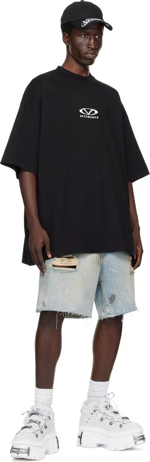 VETEMENTS White & Gray New Rock Edition Fire Platform Sneakers - Image 5