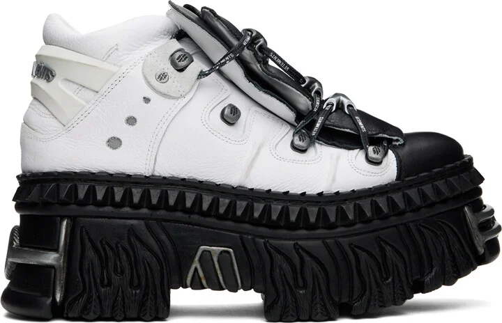 VETEMENTS White New Rock Edition Platform Sneakers