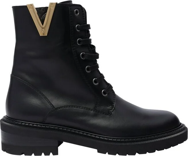 Via Roma 15 Lace-Up Combat Boots
