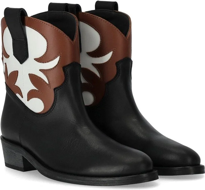 Via Roma 15 Malibu' Santa Monica Tricolor Texan Bootie - Image 2