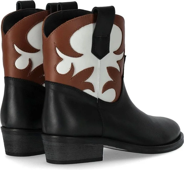 Via Roma 15 Malibu' Santa Monica Tricolor Texan Bootie - Image 4