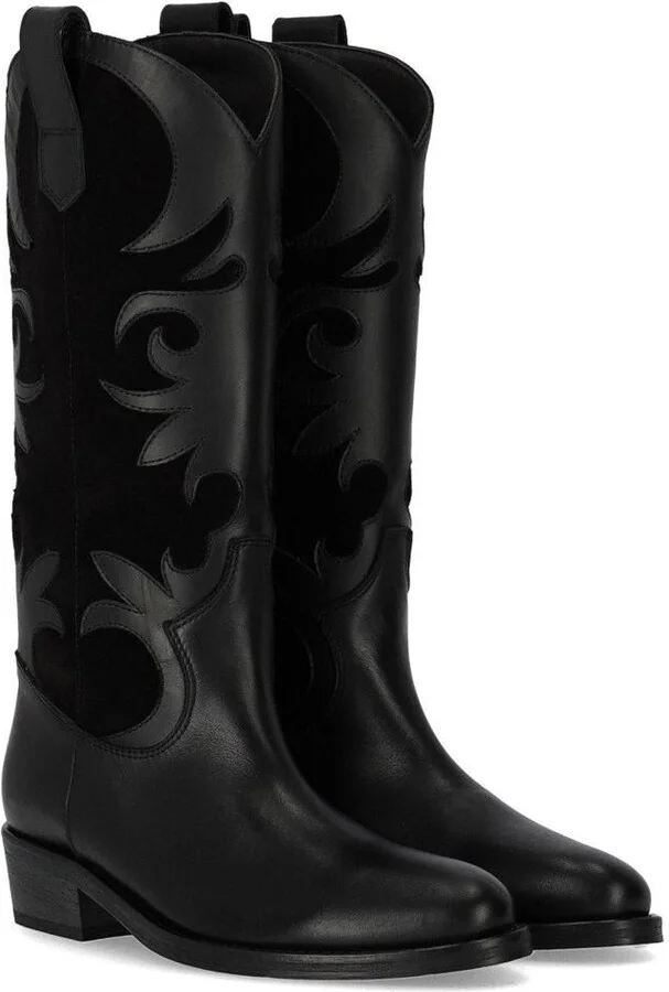 Via Roma 15 Venice Black Texan Boot - Image 2