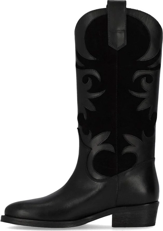 Via Roma 15 Venice Black Texan Boot - Image 3