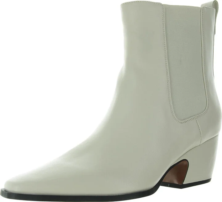 VIANCA Womens Zipper Leather Booties