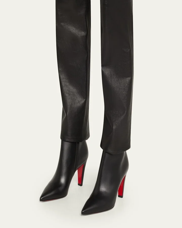 Vibella Leather Red Sole Booties - Image 5