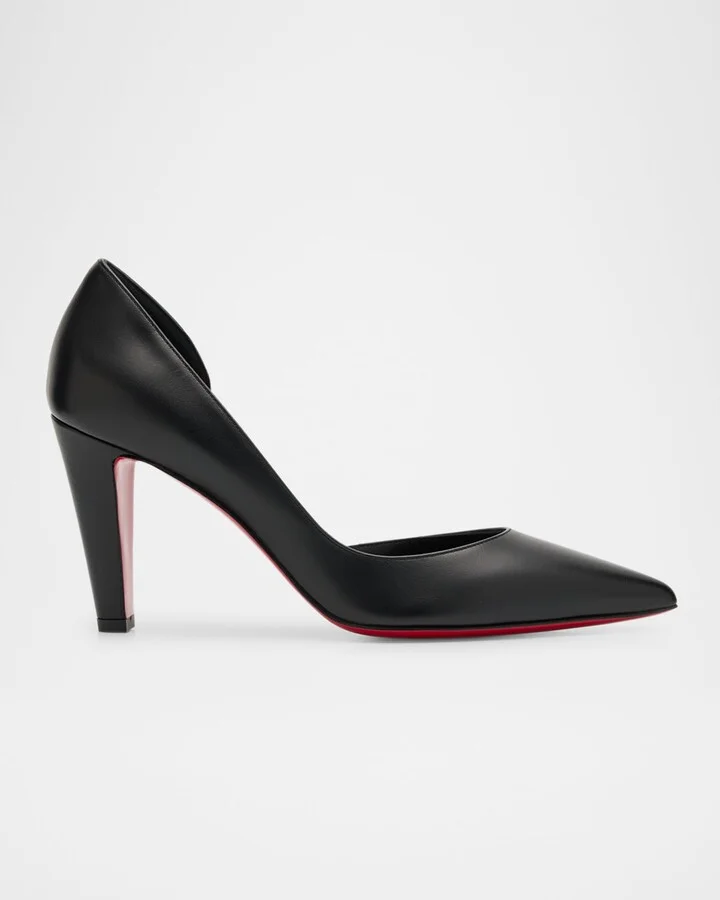 Vibella Matte Half-d'Orsay Red Sole Pumps