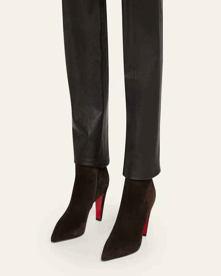 Vibella Suede Red Sole Booties - Image 7